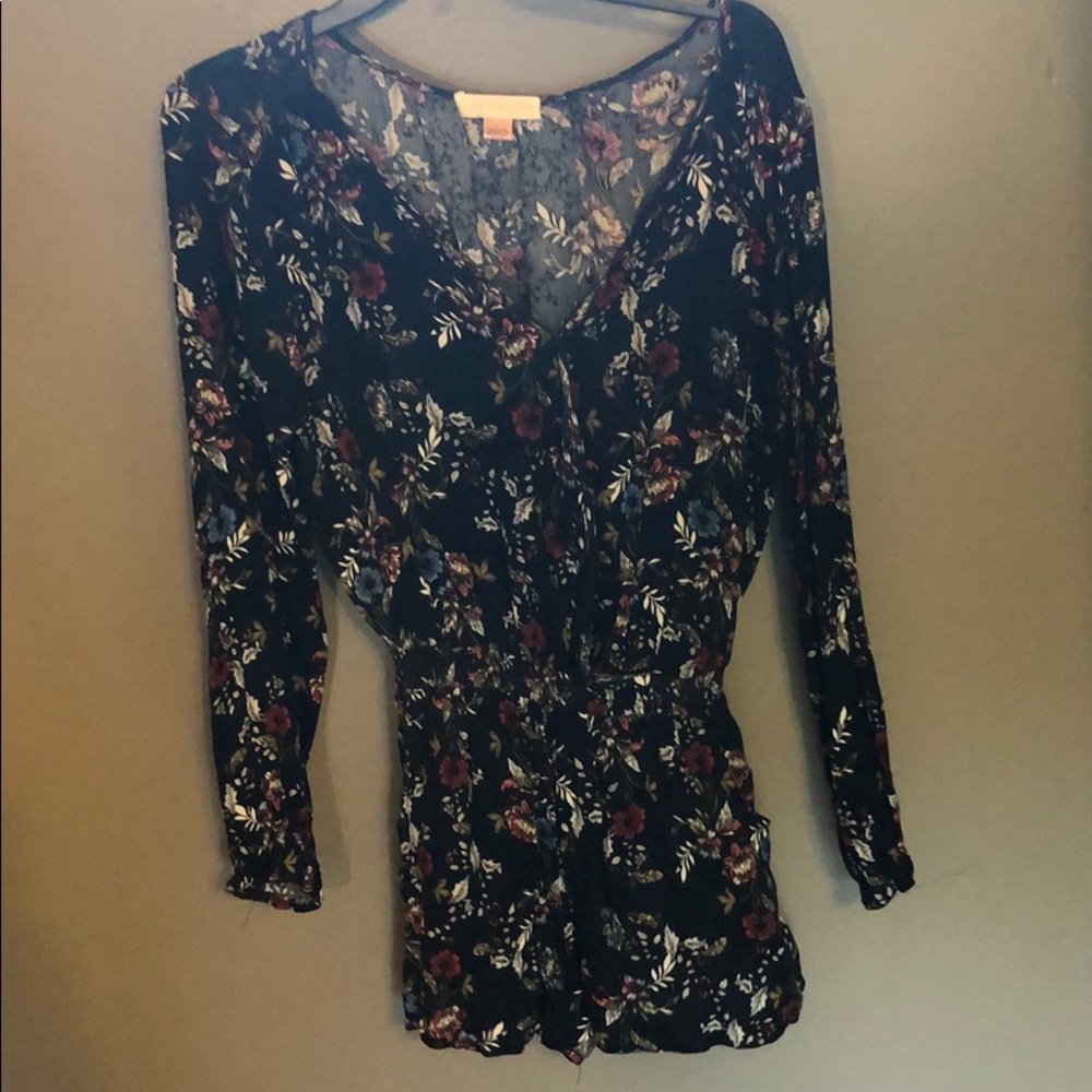 Floral print romper